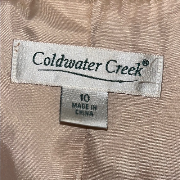 Coldwater Creek Elegant Brown and Cream Women's Jacket - Picture 3 of 4